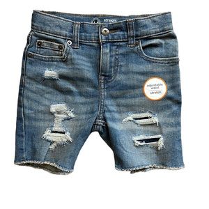 Wonder Nation Straight Leg, 5 pocket Adjustable  Stretch Jean Short